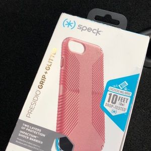 speack pink glitter case for iphone 6s | 7 | 8